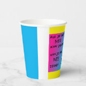 Papieren beker (Rechts)