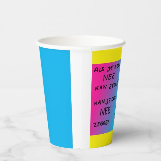 Papieren beker (Rechts)