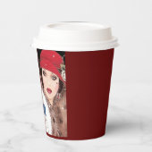 Papieren Beker 1 Burg(Winter Rood 2) RFPMDesigns 2 (Links)