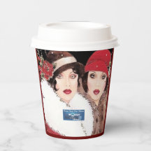 Papieren Beker 1 Burg(Winter Rood 2) RFPMDesigns 2