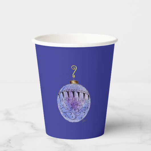 Papieren beker - Architectonisch versierd Ornament (Voorkant)