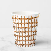 Papieren beker beige net (Voorkant)