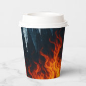 Papieren beker Clash van vuur en ijs - Elementale  (Achterkant)
