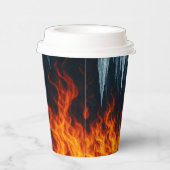 Papieren beker Clash van vuur en ijs - Elementale  (Rechts)