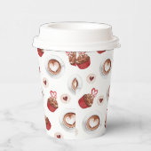 Papieren beker design koffie en cake (Rechts)