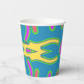 Papieren beker, Een levendig kleurrijk klassiek de Bekers (Achterkant)