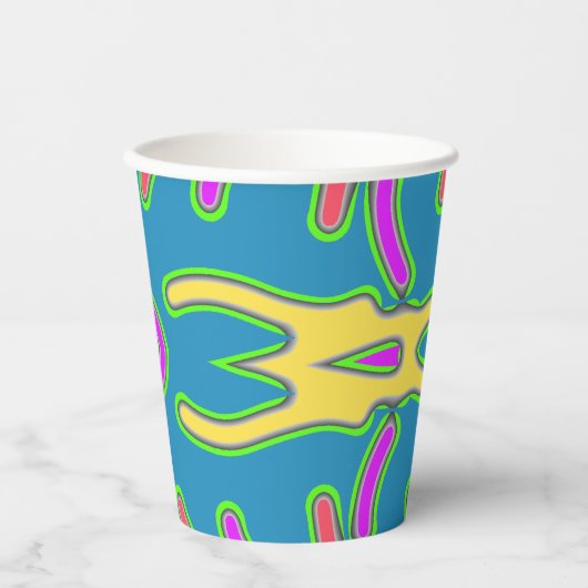 Papieren beker, Een levendig kleurrijk klassiek de Bekers (Voorkant)