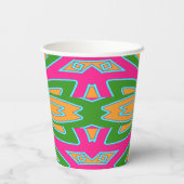 Papieren beker, Een levendig kleurrijk klassiek de Bekers (Achterkant)