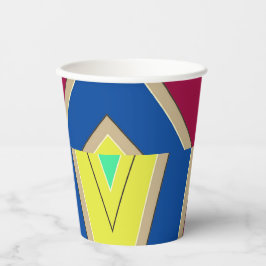Papieren beker, Een levendig kleurrijk klassiek de Papieren Bekers