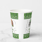 Papieren beker Football Verjaardagsdecor, eerste j (Rechts)