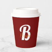 Papieren beker Gepersonaliseerd met jouw naam (Voorkant)