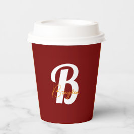 Papieren beker Gepersonaliseerd met jouw naam