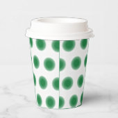 Papieren beker - Groene Stippen met verschillende (Rechts)