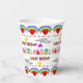 Papieren beker Happy Valentine's Day Happy Birthda (Voorkant)