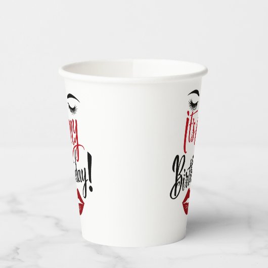 Papieren beker - Het is mijn verjaardag (Links)