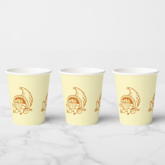 Papieren beker - Hoorn van Overvloed (Multi)