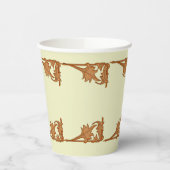 Papieren beker - IJzeren beugel bladeren (Links)