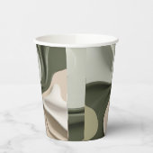 Papieren beker in stijlvolle abstracte vormgeving (Links)