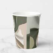 Papieren beker in stijlvolle abstracte vormgeving (Rechts)