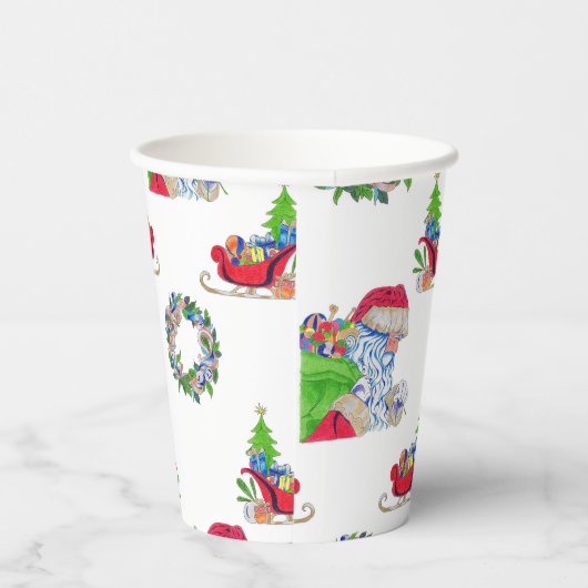 Papieren beker kerstvakantie (Rechts)