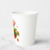 Papieren beker met aardbeien (Links)