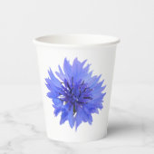 Papieren beker met blauwe korenbloem (Voorkant)