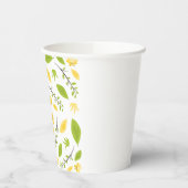 Papieren beker met bloemenpatroon (Links)