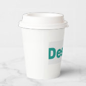 Papieren Beker met deksel 8oz (Rechts)