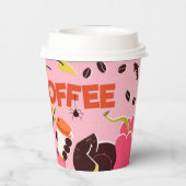 Papieren beker met een vos voor Halloween (Achterkant)