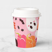 Papieren beker met een vos voor Halloween (Rechts)