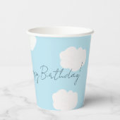 Papieren beker met krokodil karakter voor een verj (Achterkant)