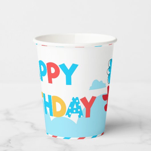 Papieren beker met olifant (Links)