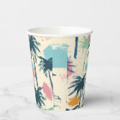 Papieren beker met palmblad (Links)