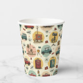 Papieren beker met reispatroon (Voorkant)