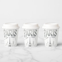 Papieren Beker Paris On The Rocks