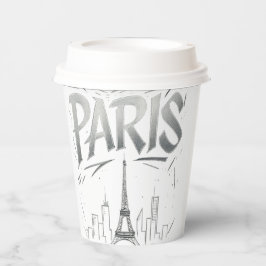 Papieren Beker Paris On The Rocks
