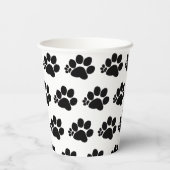 Papieren Beker - Polydactyl Paw Patroon (Achterkant)