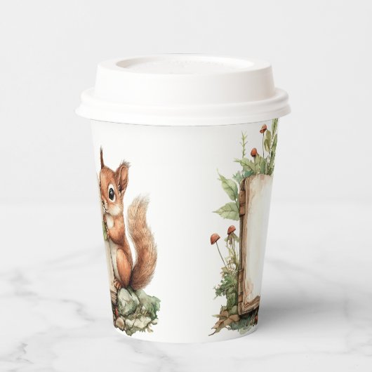 Papieren beker Rustiek Herfst Baby shower Cups (Links)