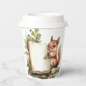 Papieren beker Rustiek Herfst Baby shower Cups (Achterkant)
