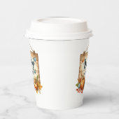 Papieren beker Rustieke Herfst Baby shower Cups –  (Links)