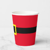 Papieren beker - Santa Belt en sluiting (Achterkant)