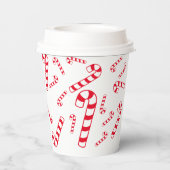 Papieren beker - snoeprietjes in rood (Achterkant)