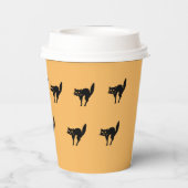 Papieren beker - Startled Black Cats (Achterkant)