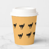 Papieren beker - Startled Black Cats (Voorkant)