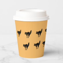 Papieren beker - Startled Black Cats