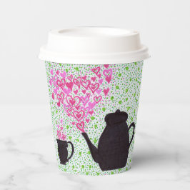 Papieren beker - Tea Time Hearts