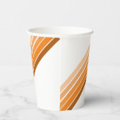 Papieren beker - tinten van Oranje diagonale strep (Rechts)