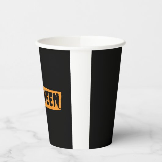 Papieren beker van de Drink partij Halloween (Links)