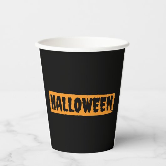 Papieren beker van de Drink partij Halloween (Voorkant)