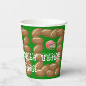 Papieren Beker Voetbal Halve Tijd Sport (Achterkant)